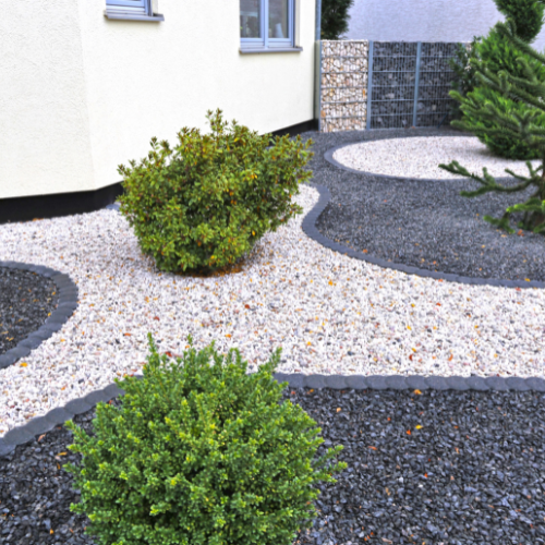 Landscaped gravel